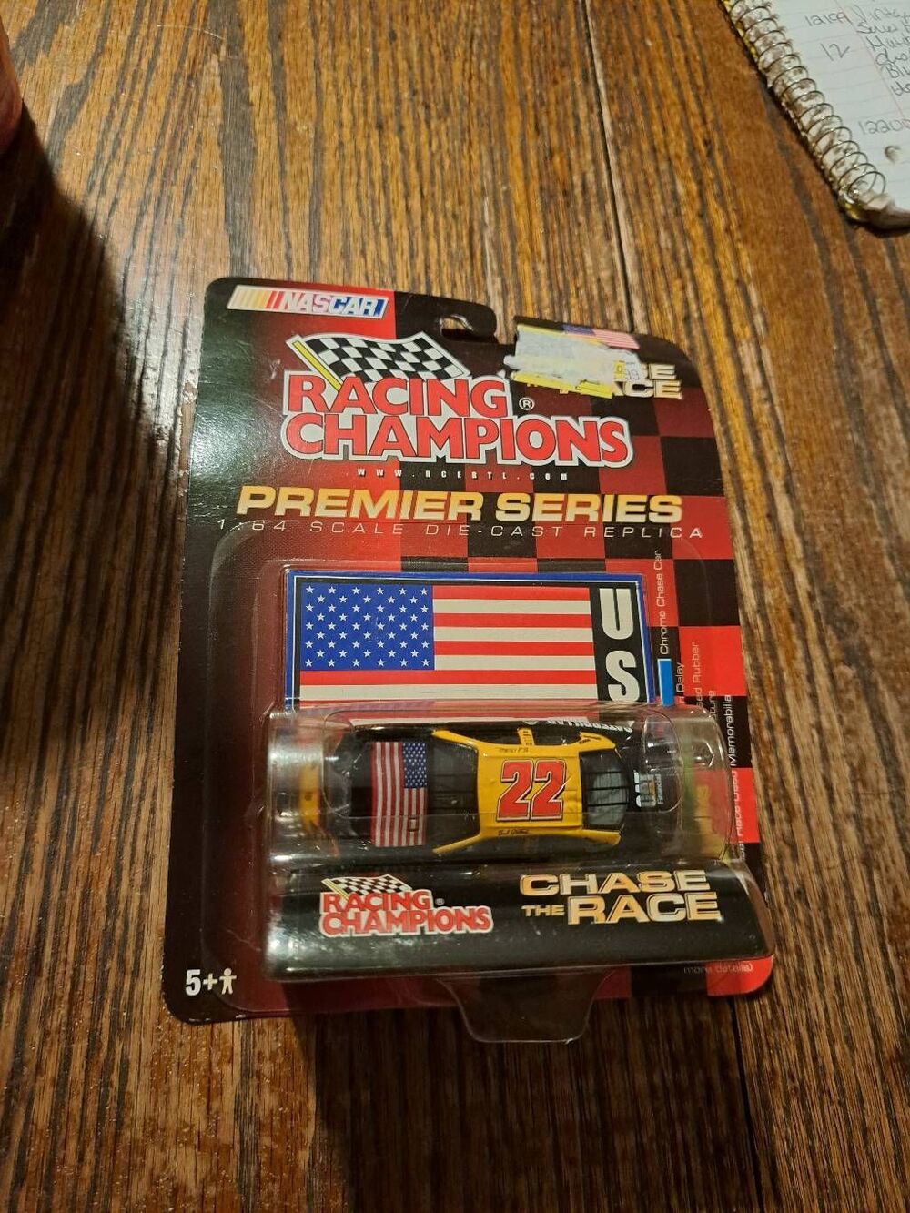 Vintage 2001 NASCAR Racing Champions Ward Burton 22 Diecast Race Car Wind Tunnel